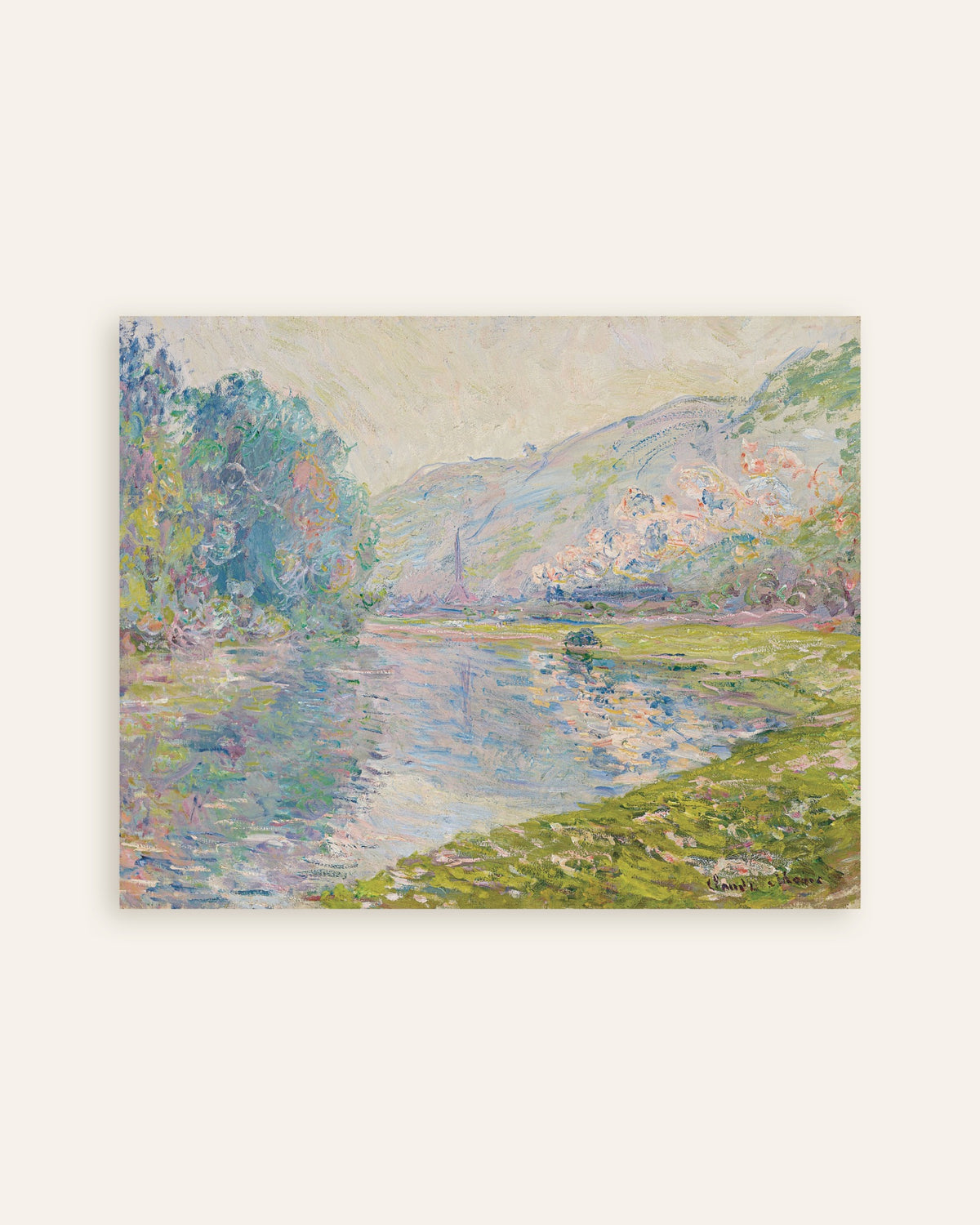 Plakat Toget ved Jeufosse (1884) af Claude Monet, miniature