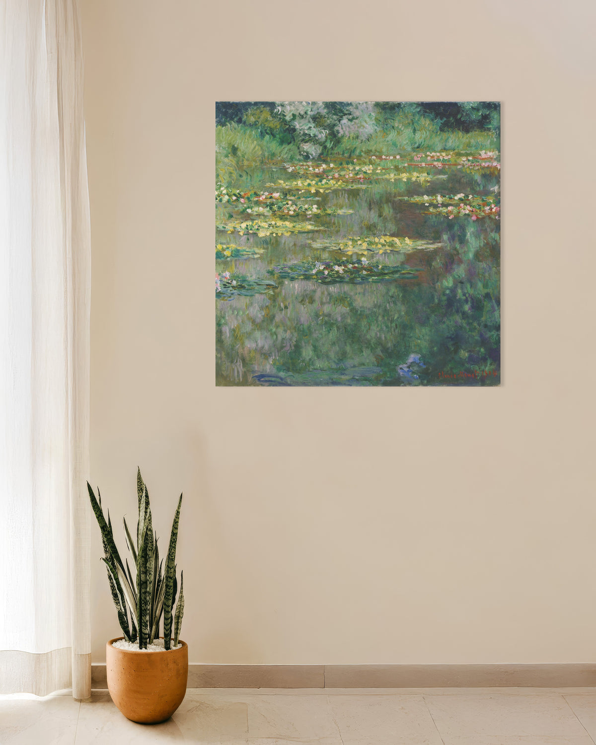 Plakat Åkandedammen (1904) af Claude Monet