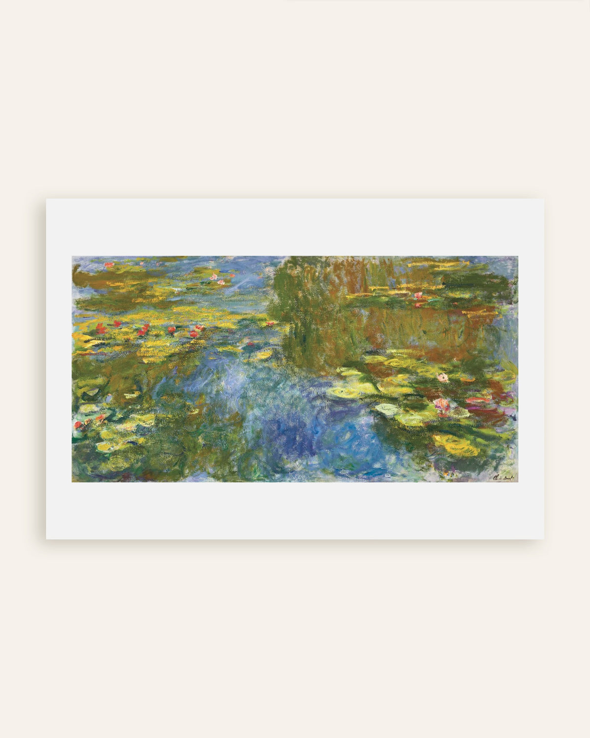 Plakat Åkandedammen (ca. 1917–1919) af Claude Monet, miniature