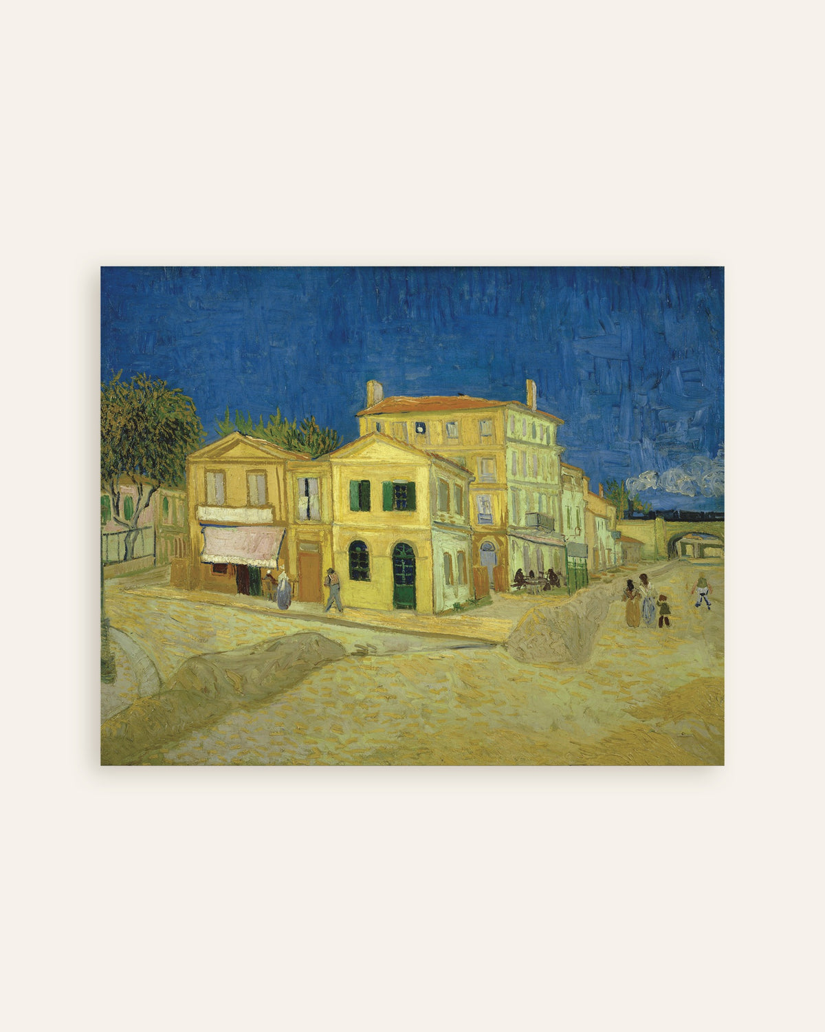 Poster med Det gule hus, gaden (1888) af Vincent van Gogh, miniature