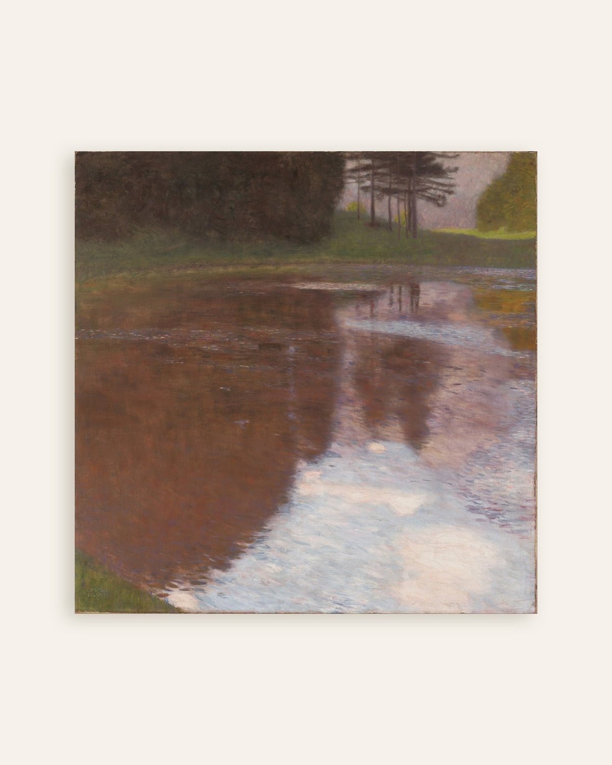 Plakat Stille dam (1899) af Gustav Klimt, miniature
