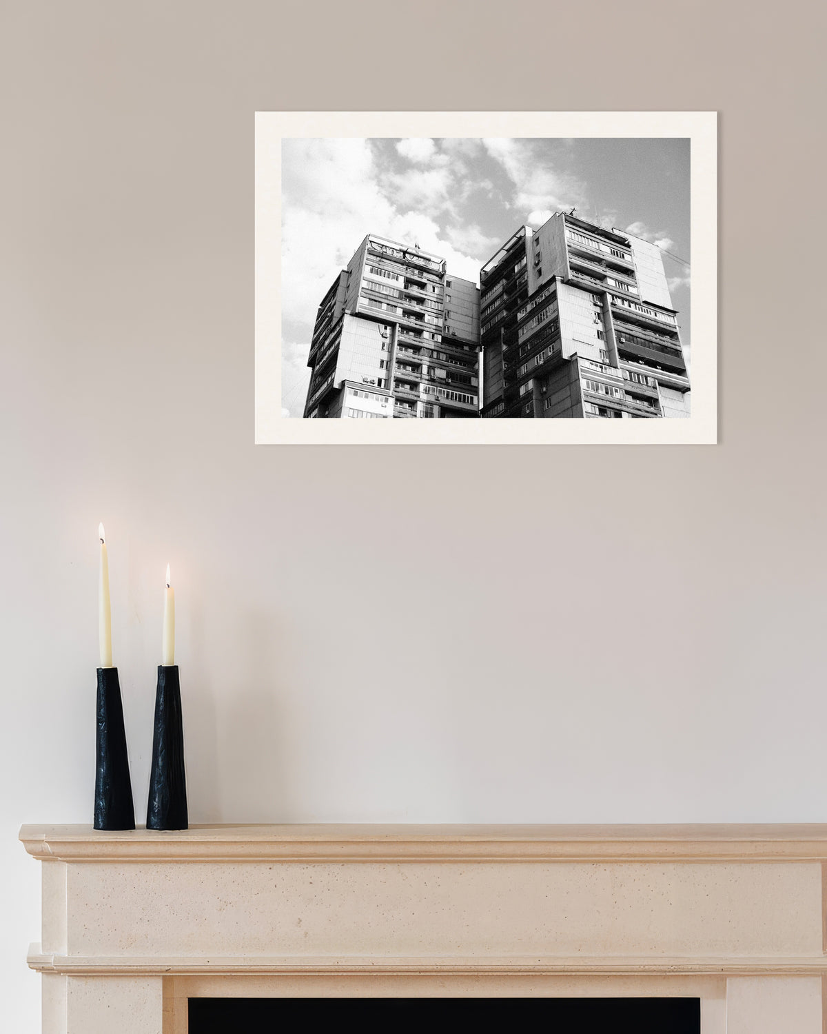 Plakat »Tvillingetårne i skyerne«