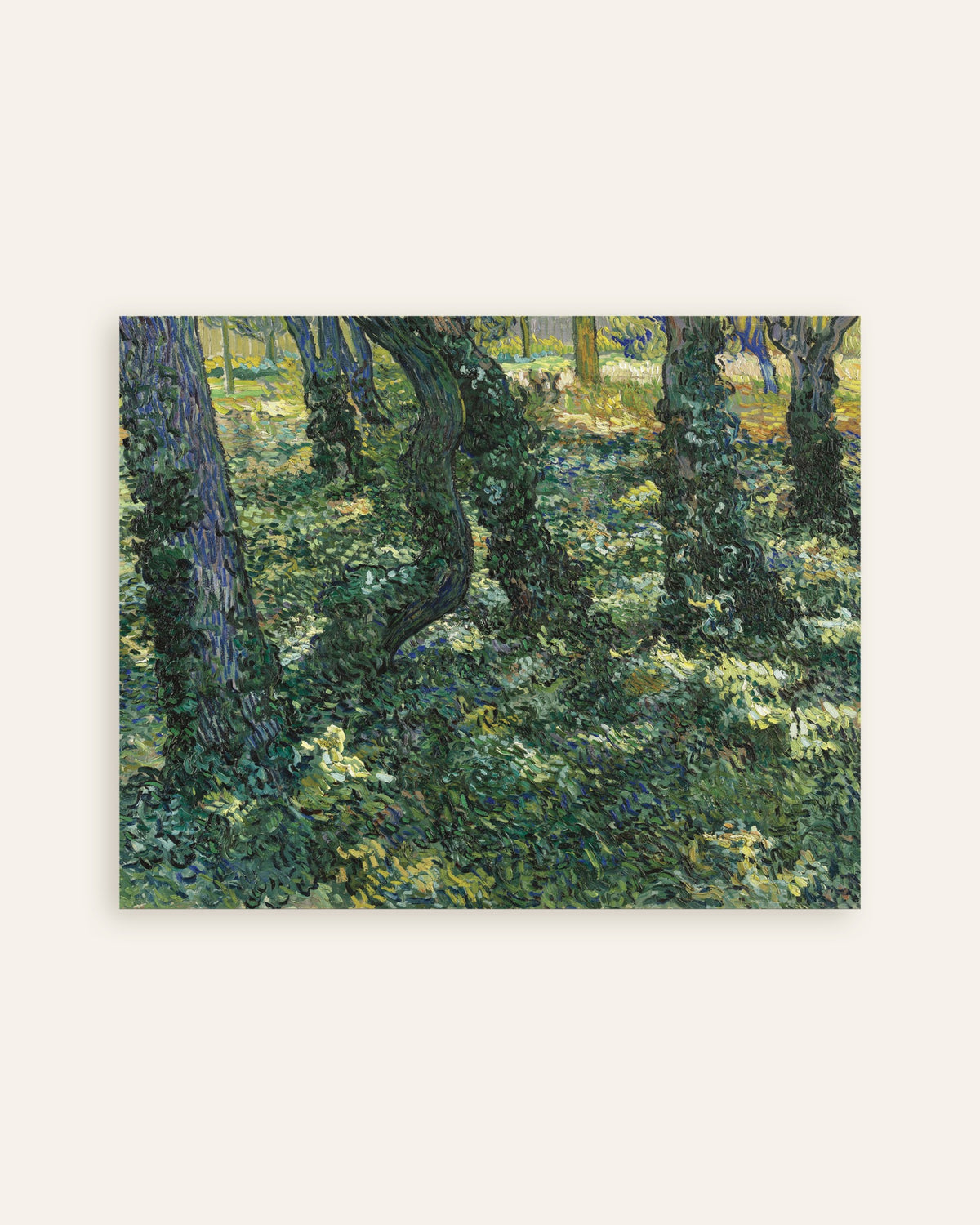 Poster af Undergrowth (1887) af Vincent van Gogh, miniature