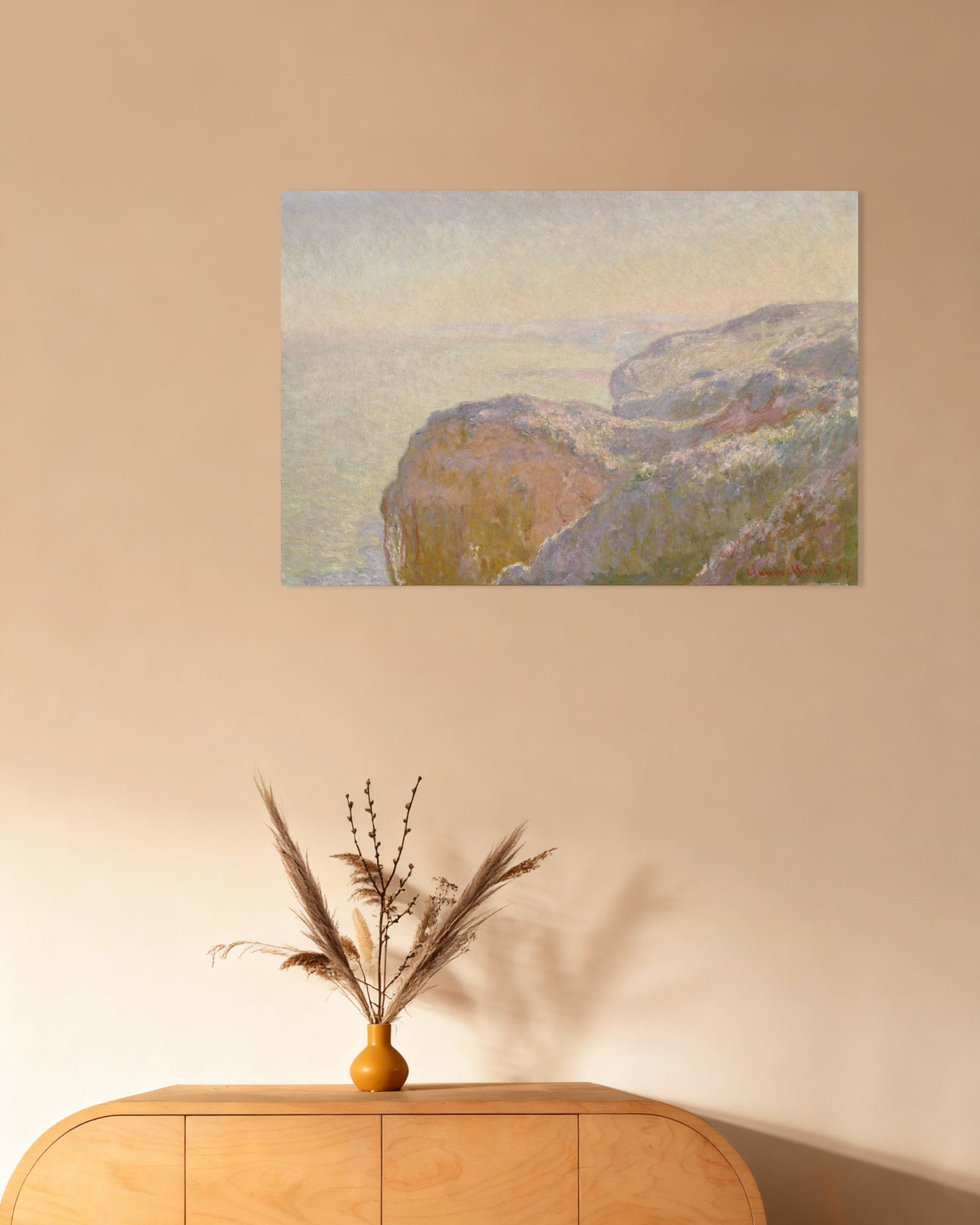 Plakat Val-Saint-Nicolas nær Dieppe, morgen (1897) af Claude Monet