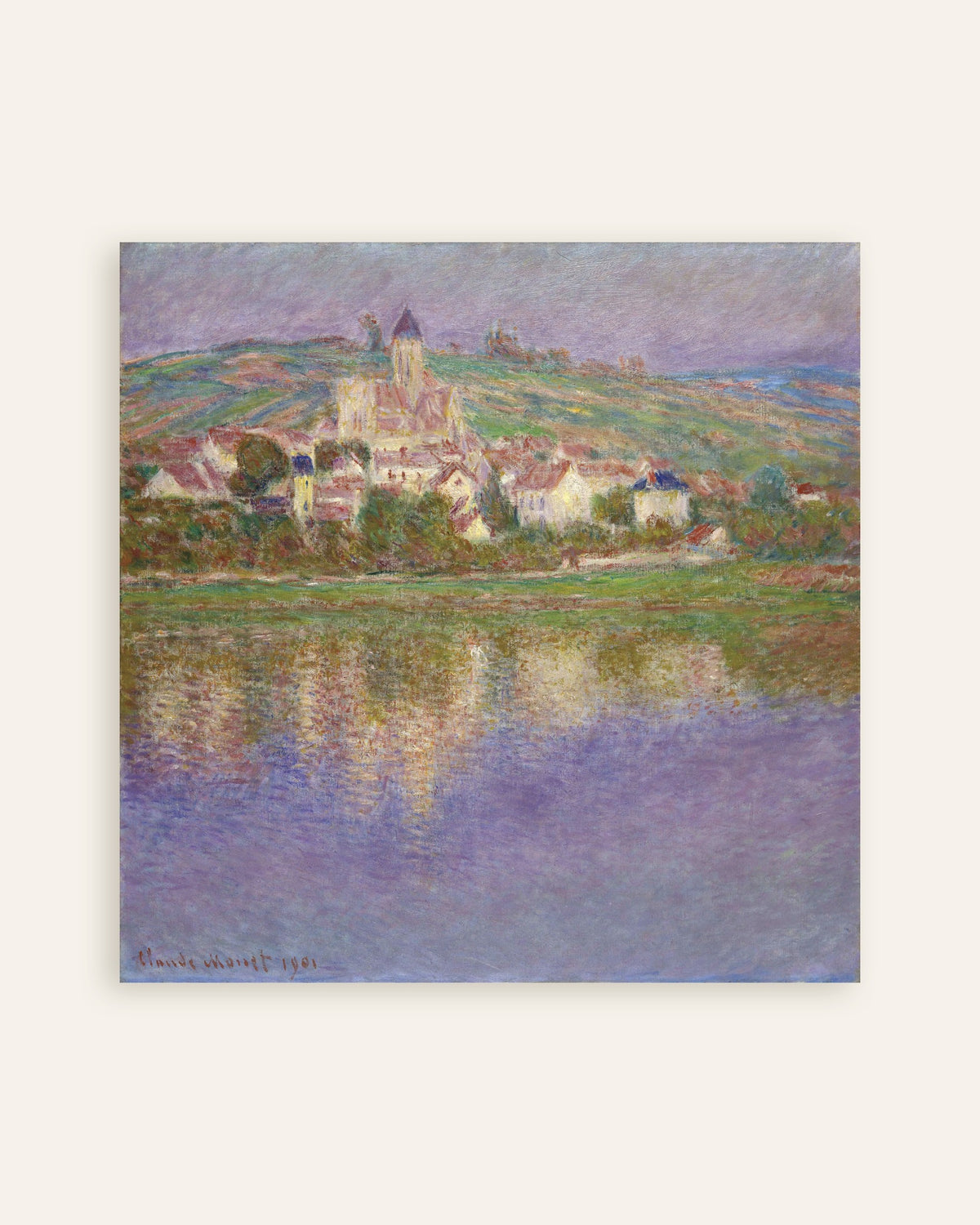 Plakat Vétheuil (1901) af Claude Monet, miniature