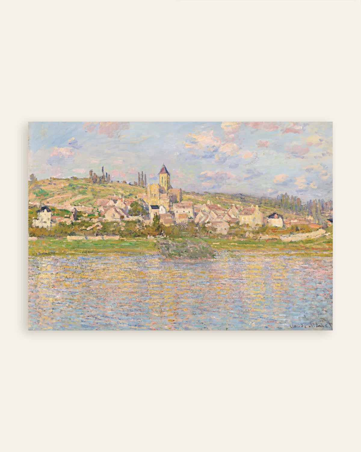 Plakat Vétheuil af Claude Monet, miniature