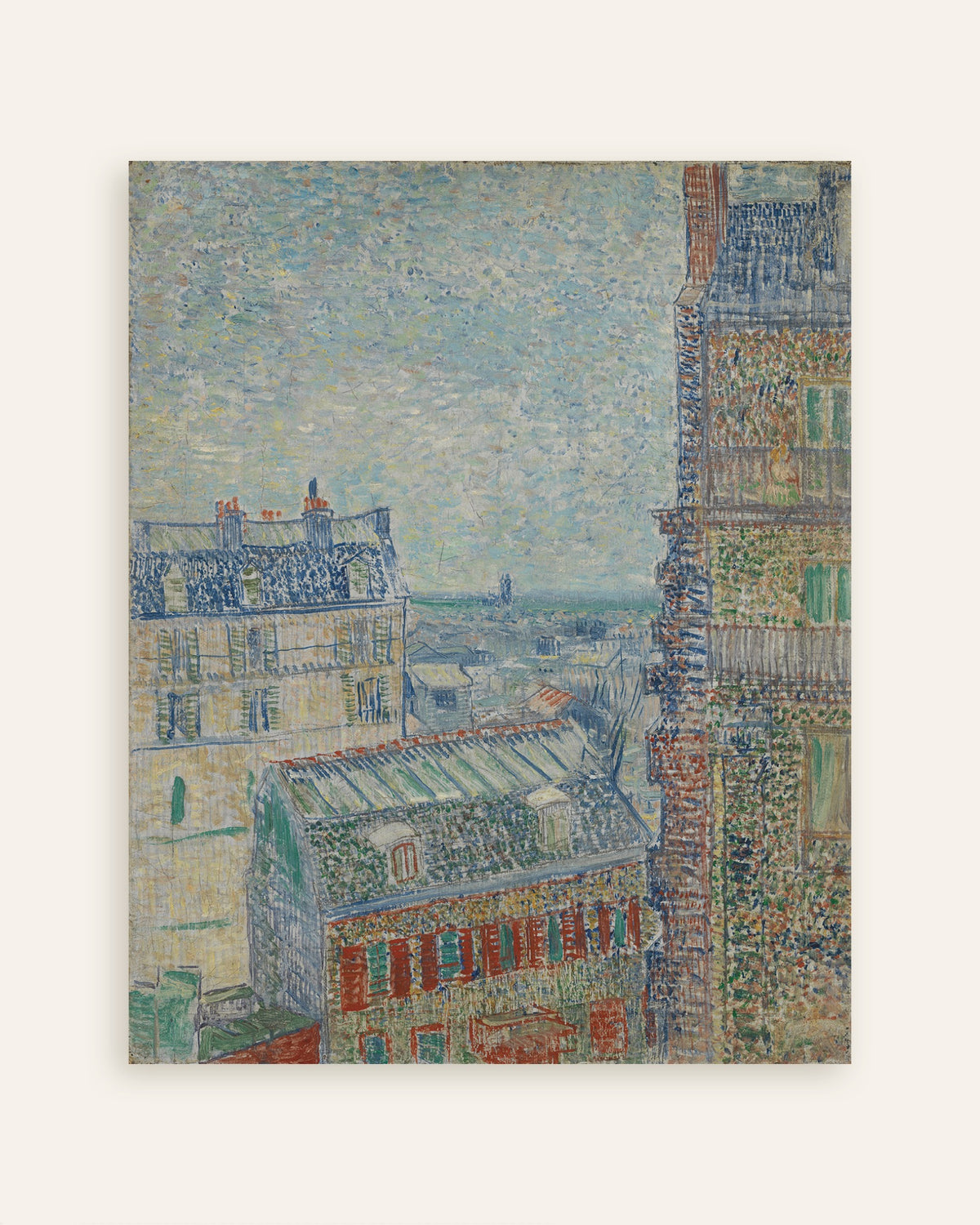 Poster af Udsigt fra Theos lejlighed (1887) af Vincent van Gogh, miniature