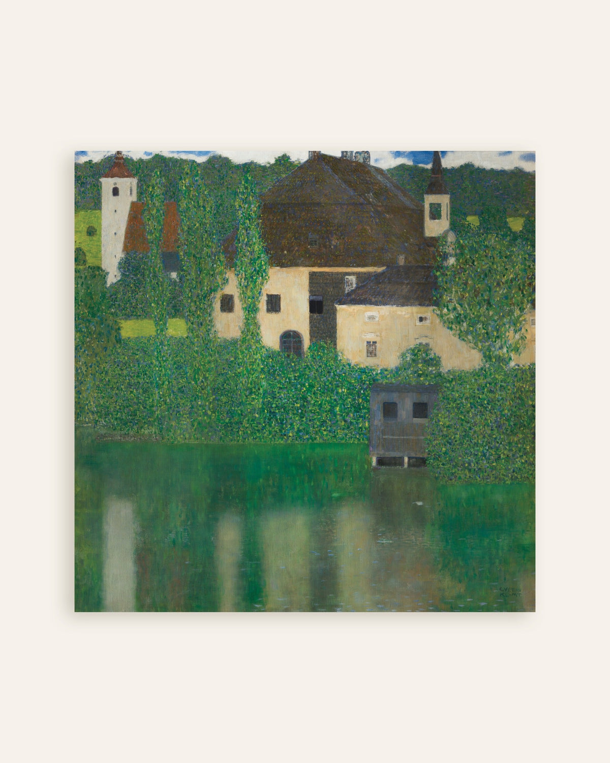 Poster af Vandslottet (1908–1909) af Gustav Klimt, miniature