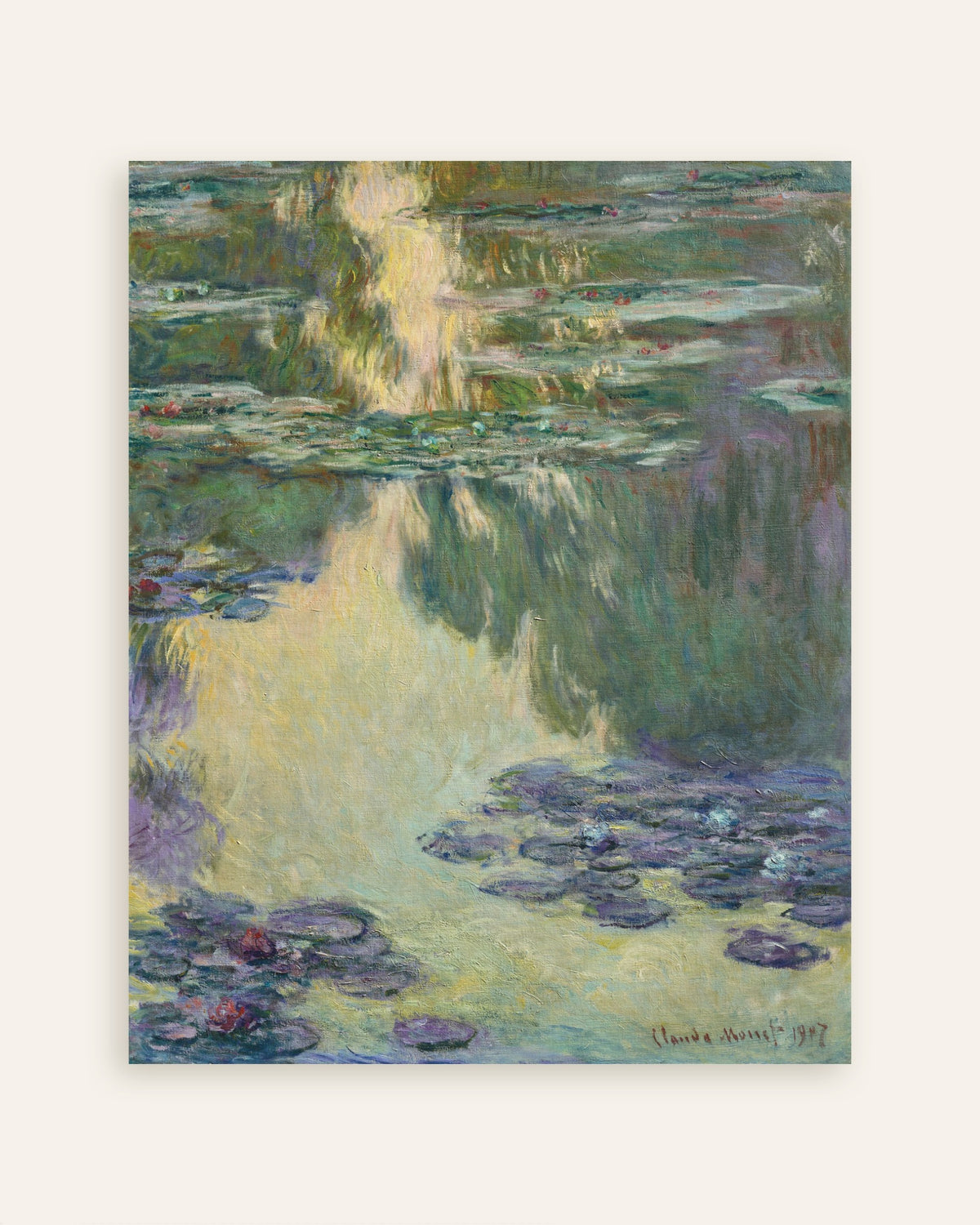 Plakat Åkander (1907) af Claude Monet, miniature