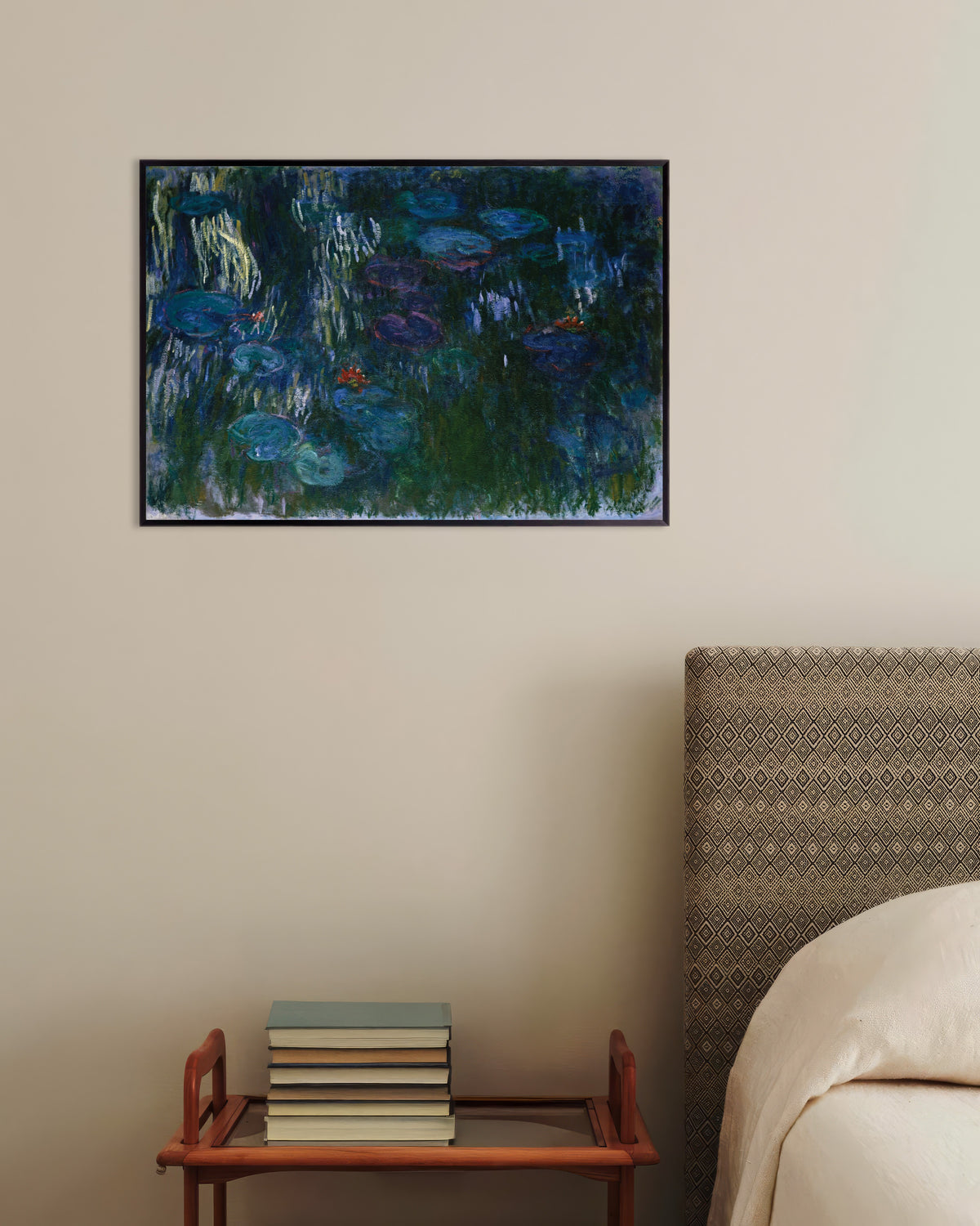 Plakat Åkander (1916–1919) af Claude Monet med metalramme