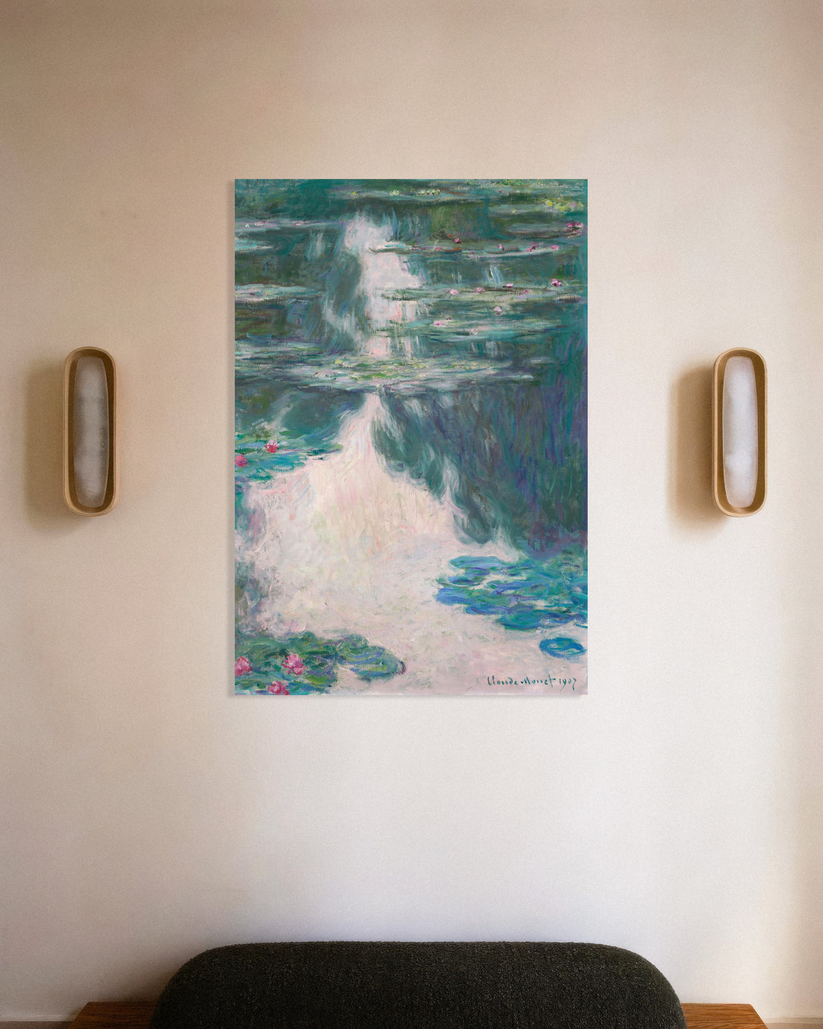 Plakat Åkander, gråvejr (1907) af Claude Monet