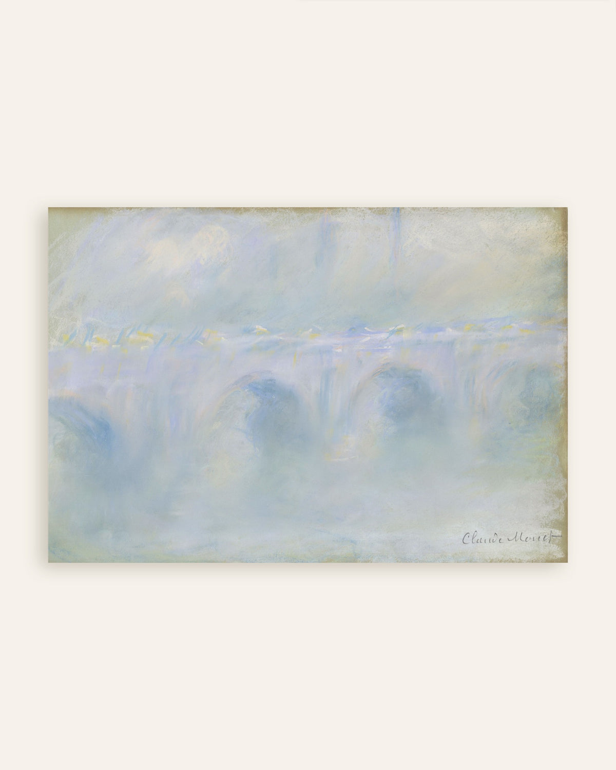 Plakat Waterloo Bridge (1901) af Claude Monet, miniature