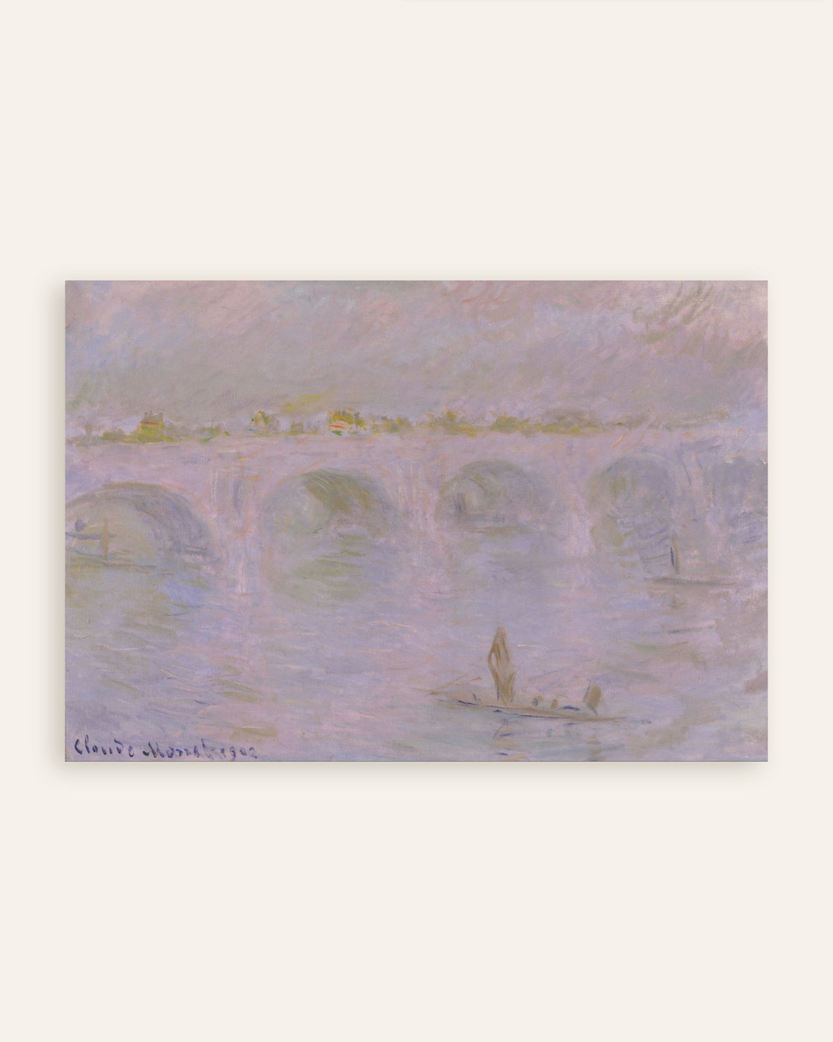 Plakat Waterloo Bridge, London (1902) af Claude Monet, miniature