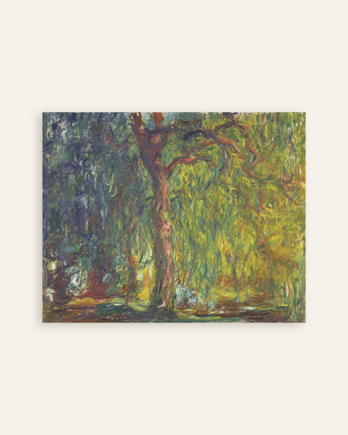 Plakat Grædepil (1918–1919) af Claude Monet, miniature