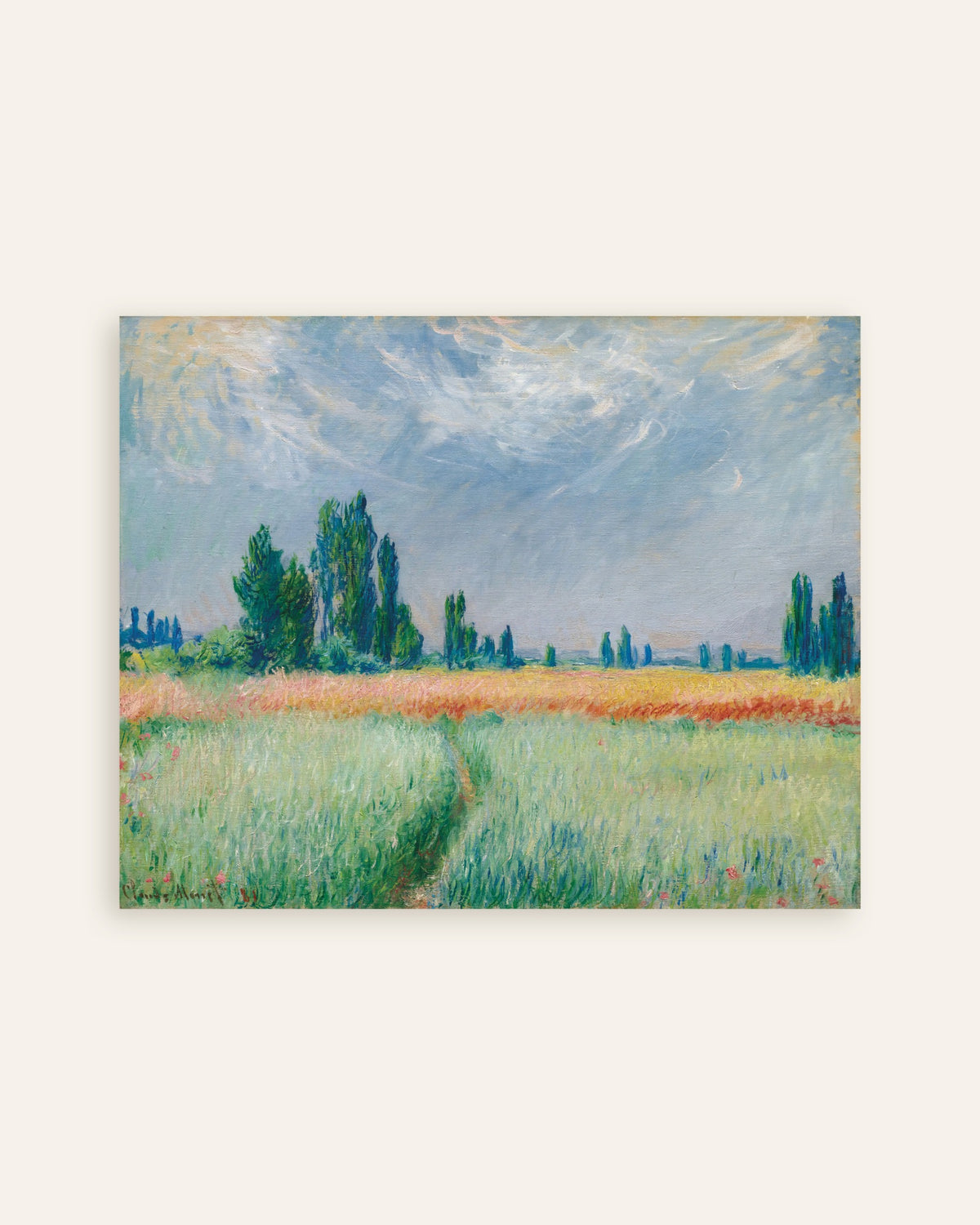 Plakat Hvedemark (1881) af Claude Monet, miniature
