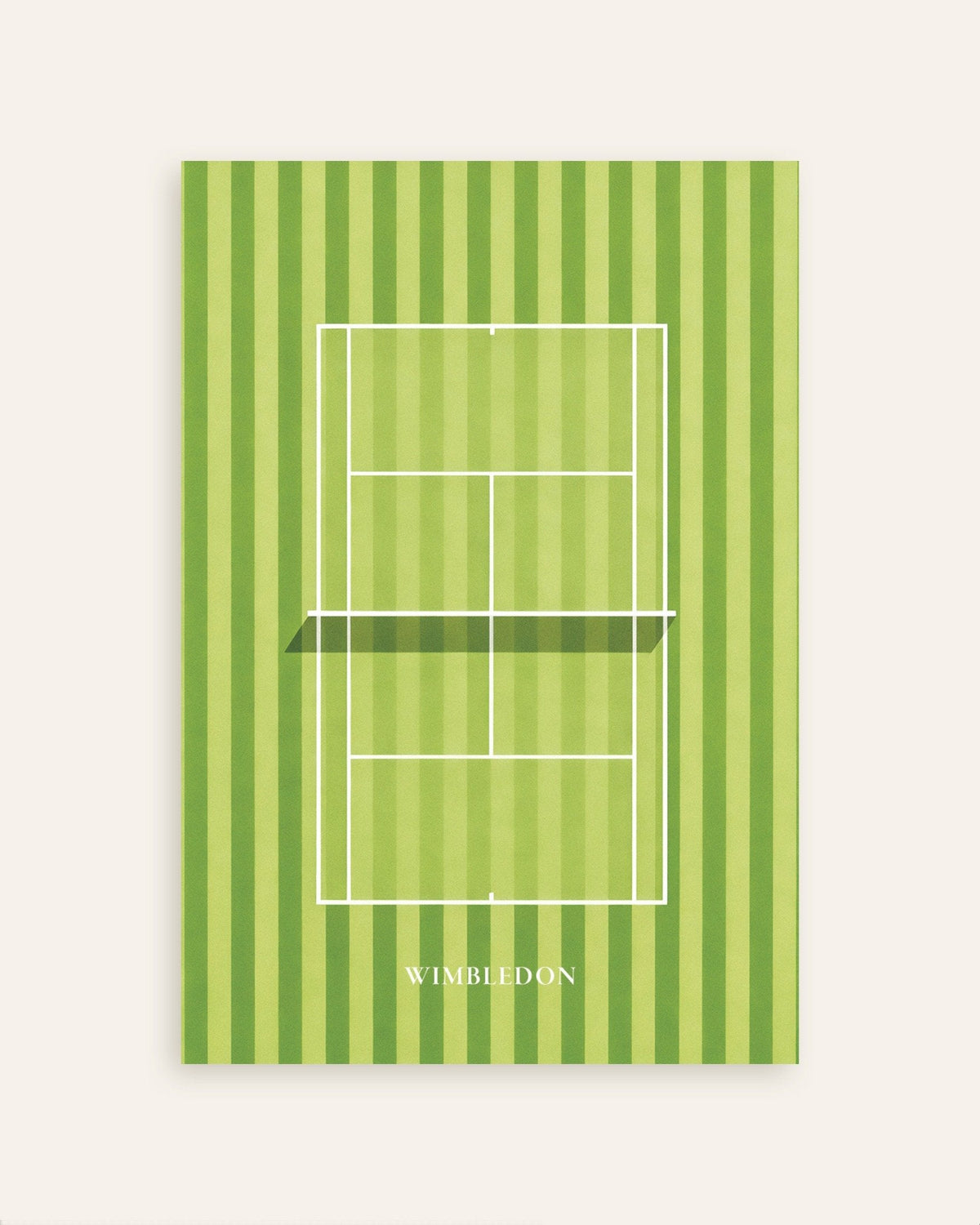 Wimbledon-poster – tennisplakat med græsbane, miniature