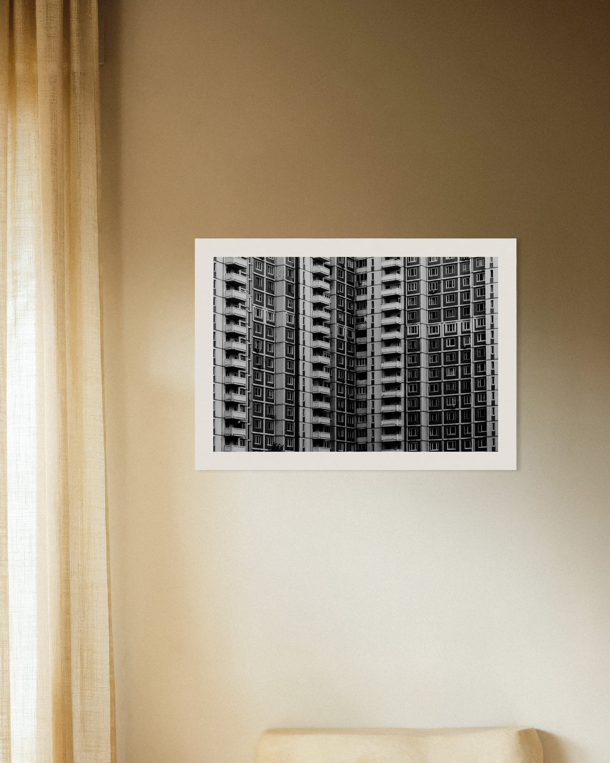 Plakat »Vinduesgitter på en boligblok«