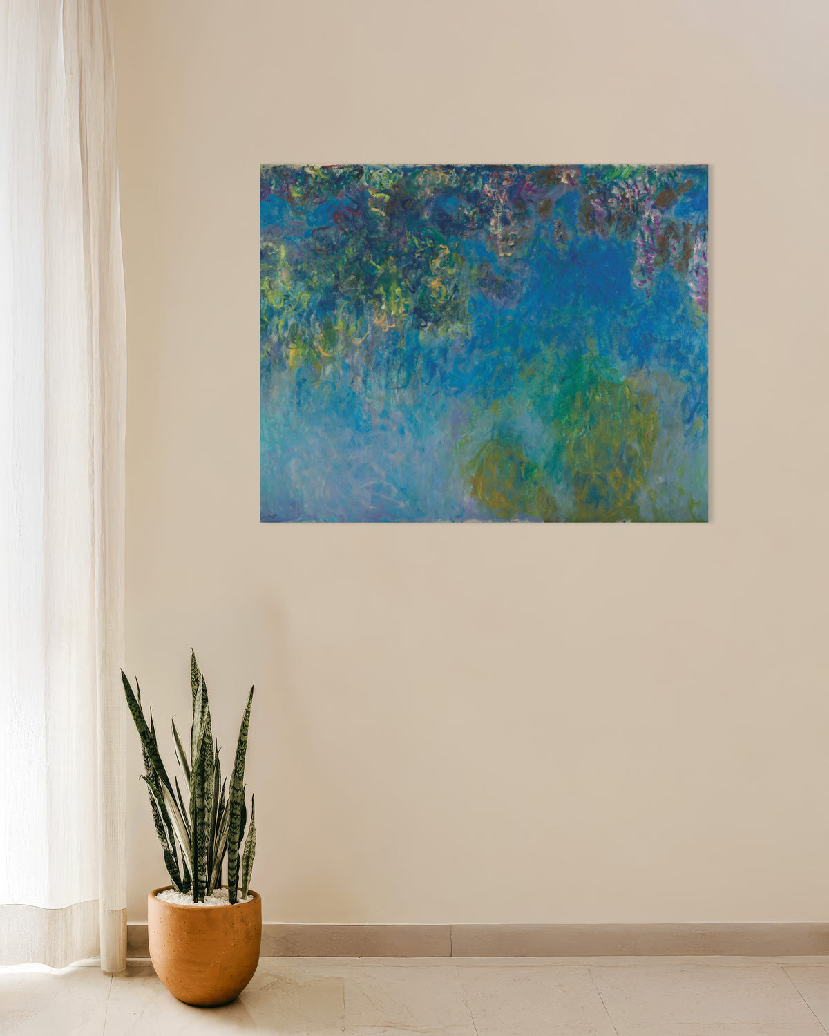 Plakat Blåregn (ca. 1925) af Claude Monet