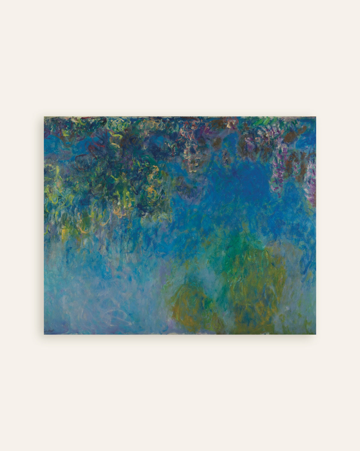 Plakat Blåregn (ca. 1925) af Claude Monet, miniature