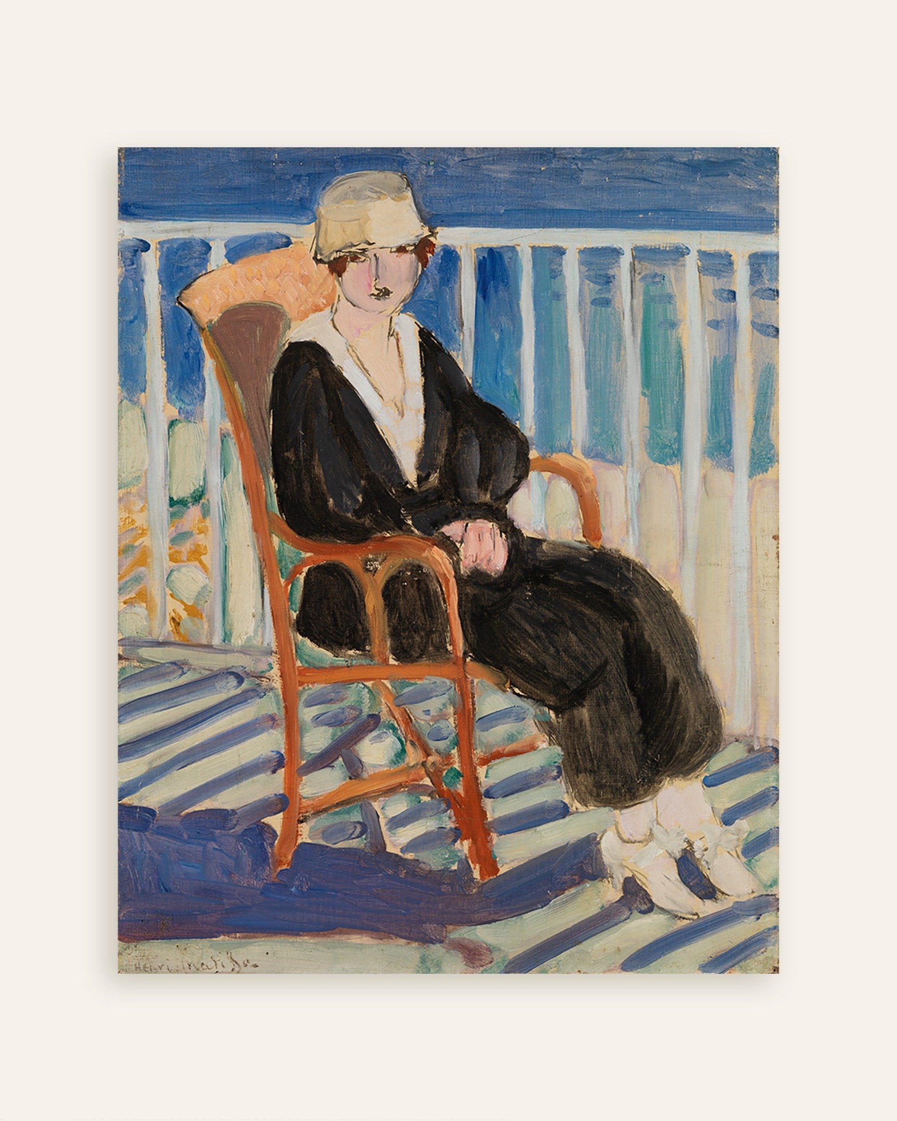 Poster of Woman by the ocean (ca. 1919) by Henri Matisse, thumbnail