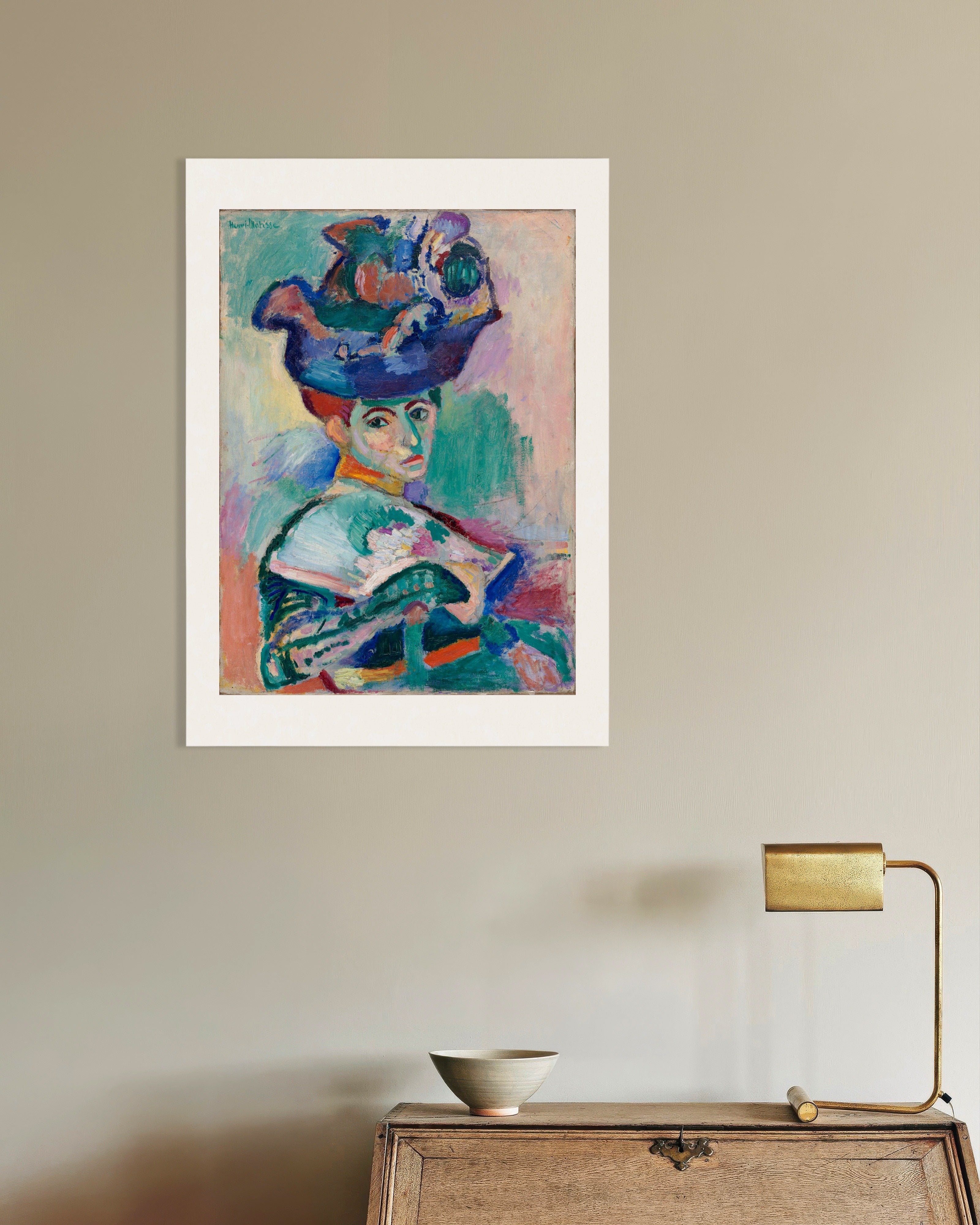 Poster of Woman with a hat (1905) by Henri Matisse