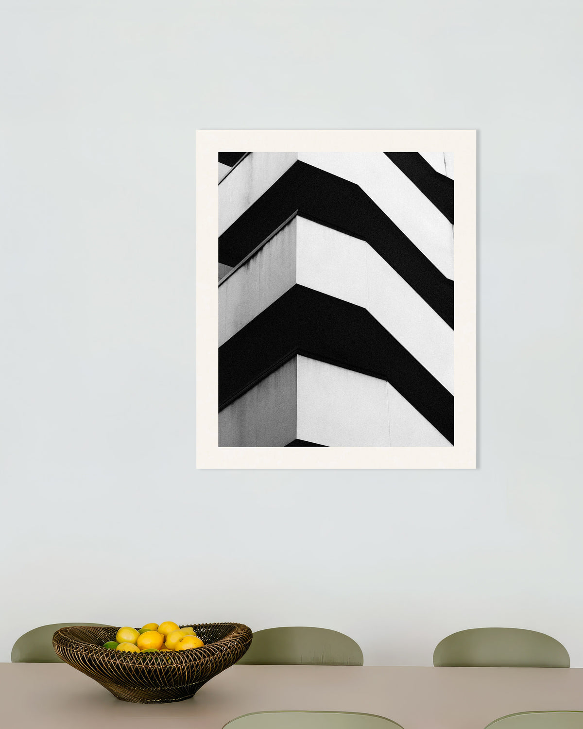 Plakat »Siksakformede betonaltaner«